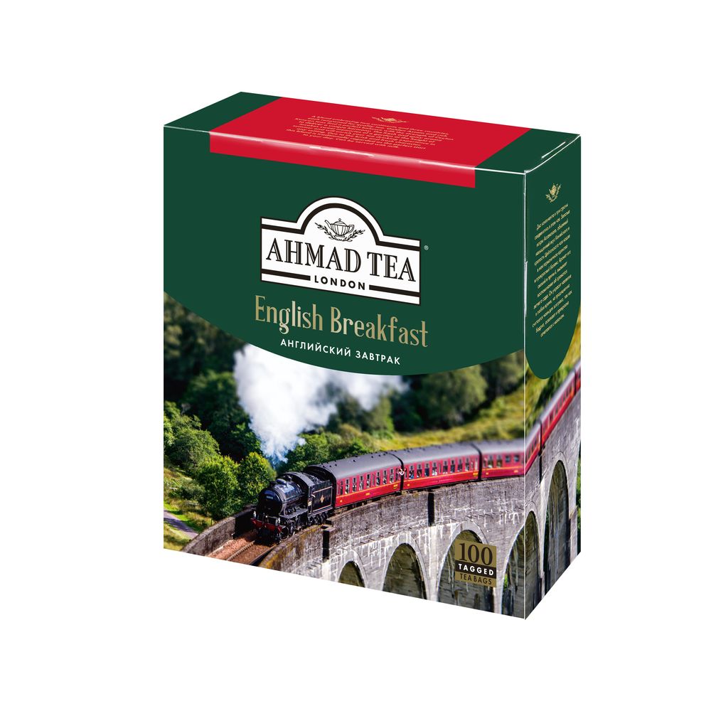 картинка Чай Ahmad English Breakfast / Чай Ахмад Английский завтрак, 100 пакетиков от магазина Roscafe
