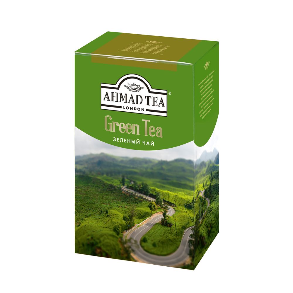 картинка Чай  Ahmad Green Tea / Ахмад Зеленый листовой, 100 гр от магазина Roscafe