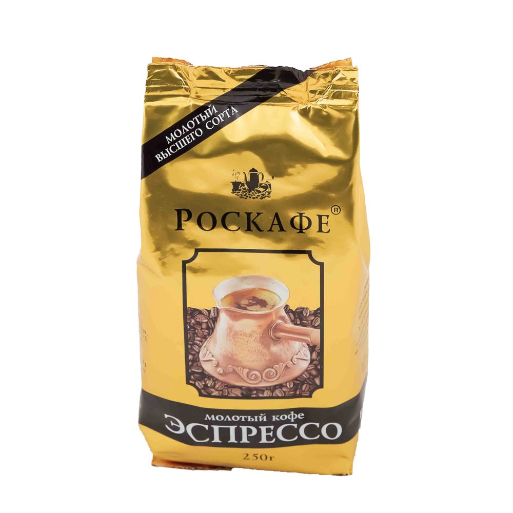 картинка Роскафе Эспрессо 250гр Молотый Кофе (4607008570212) от магазина Roscafe