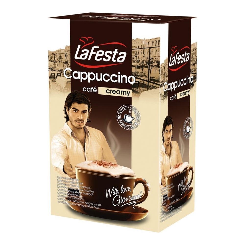 картинка LaFesta Cappuccino Creamy / ЛаФеста Капучино Сливочный 10 пак от магазина Roscafe