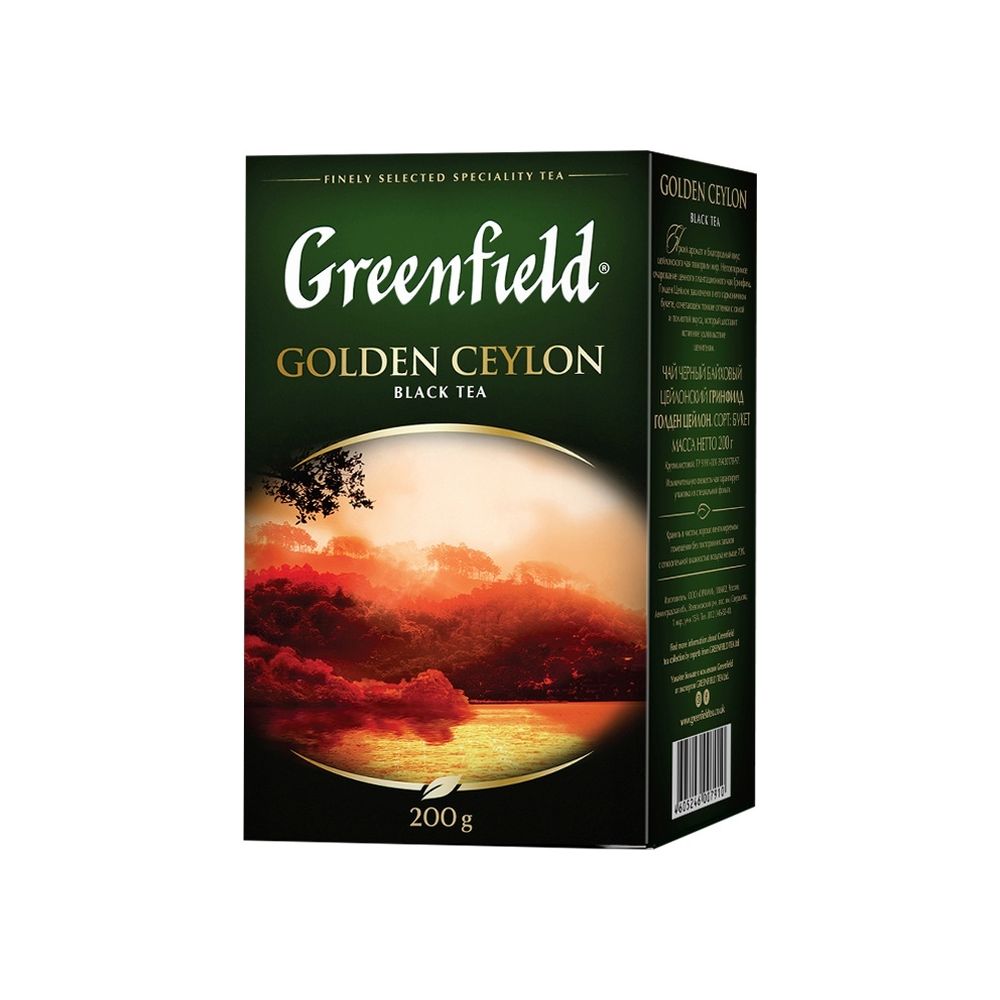 картинка Чай Greenfield Golden Ceylon / Гринфилд Голден Цейлон, черный листовой 200 г от магазина Roscafe