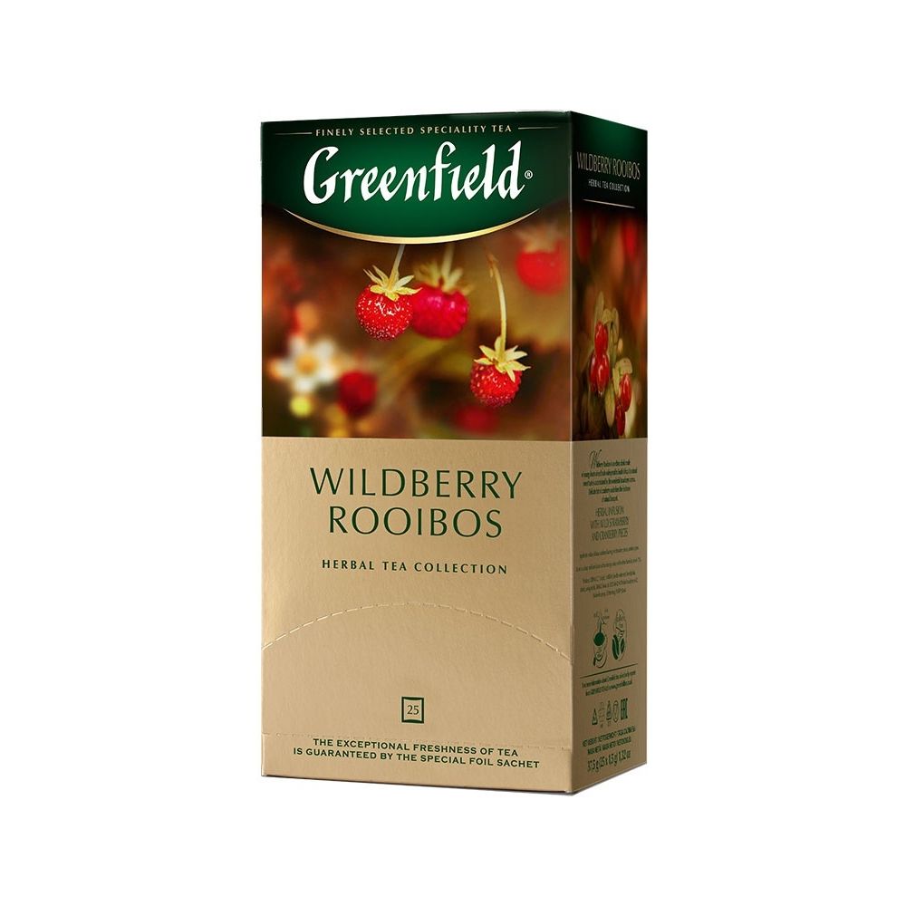 картинка Чай Greenfield Wildberry Rooibos / Гринфилд Ройбуш , 25 пакетиков от магазина Roscafe