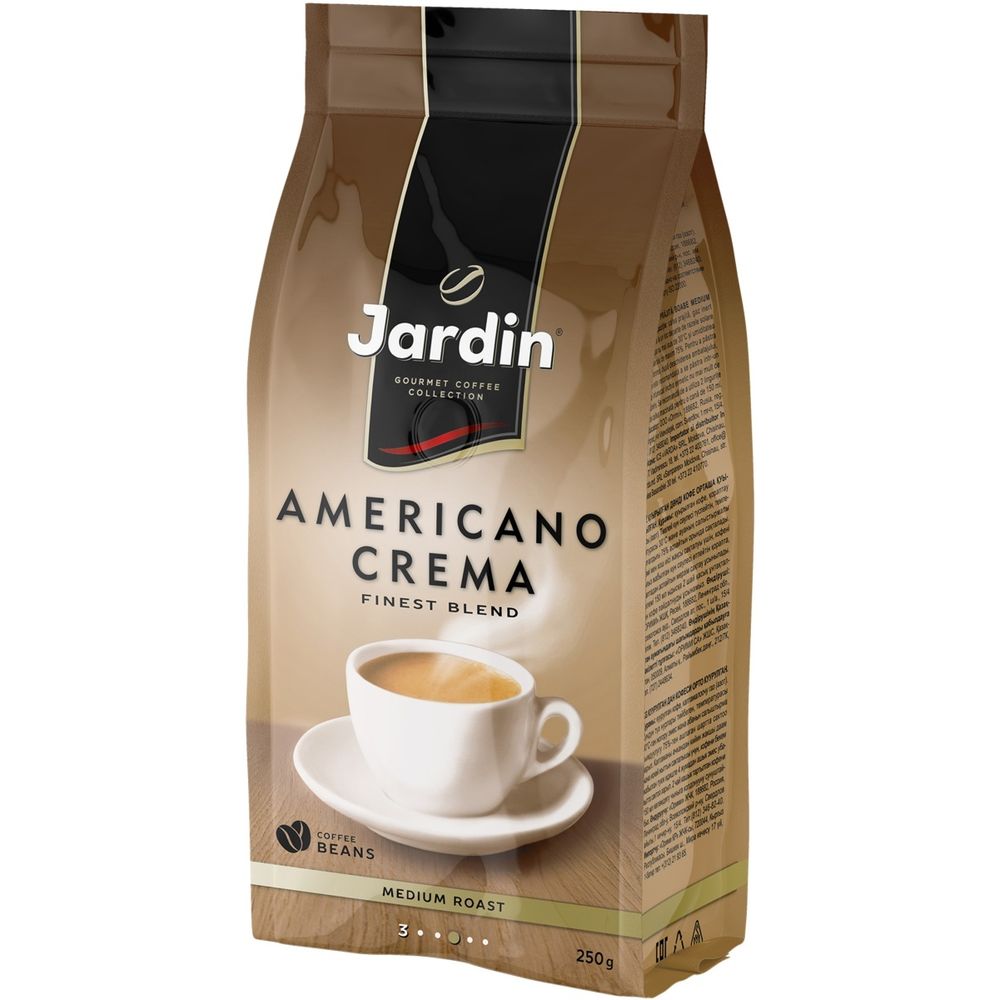 картинка Кофе в зерне JARDIN Americano Crema 250 г от магазина Roscafe