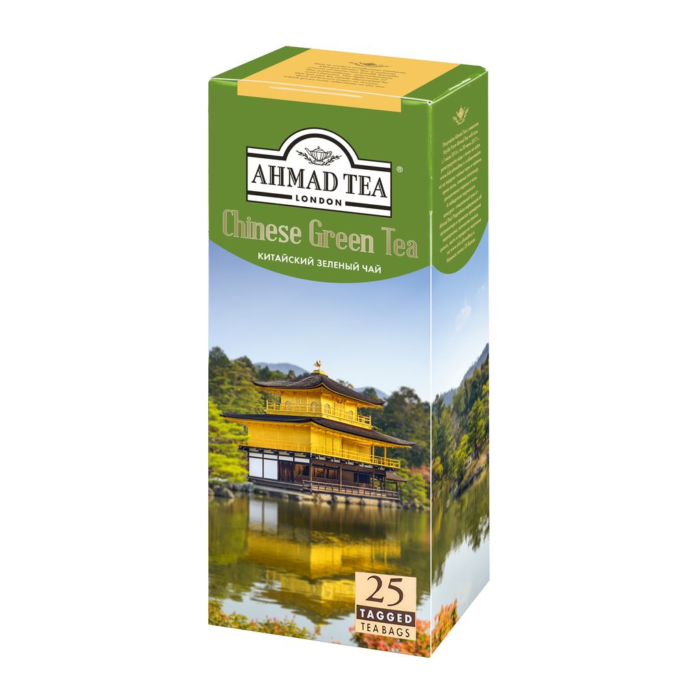 картинка Чай Ahmad Chinese Green Tea / Чай Ахмад Китайский зеленый, 25 пакетиков от магазина Roscafe