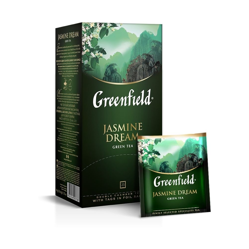 Гринфилд чай Жасмин Дрим зеленый 25 пакетиков