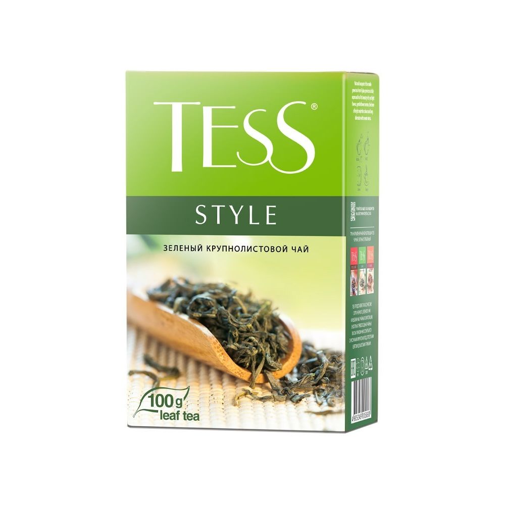 картинка Чай  Tess Style green / зеленый чай крупнолистовой 100 г от магазина Roscafe