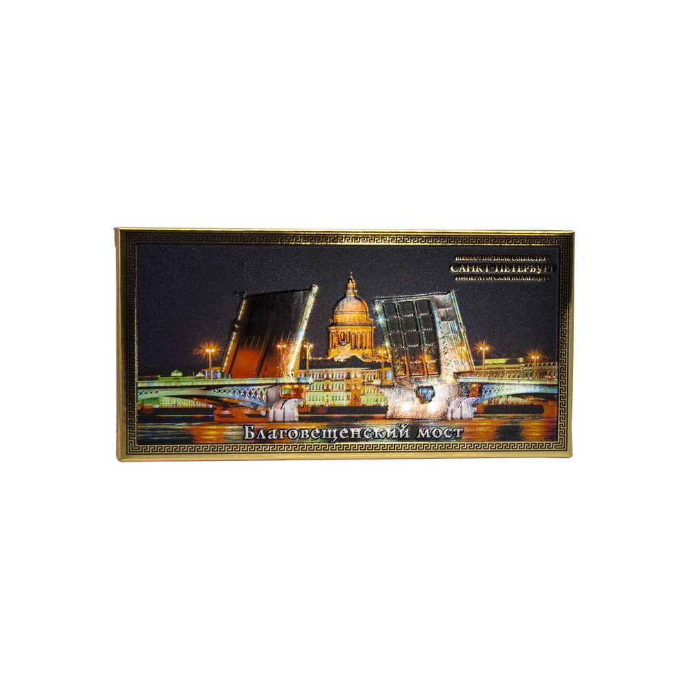 картинка Шок.темн. 49,3%"Санкт-Петербург.Благовещенский мост" с доб.кофе 100гр от магазина Roscafe