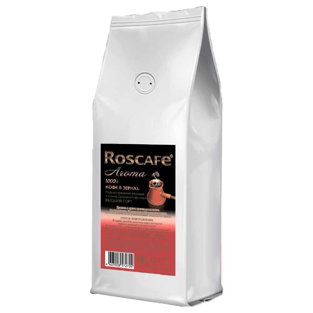 картинка Кофе Роскафе Аромат 1 кг зерно от магазина Roscafe