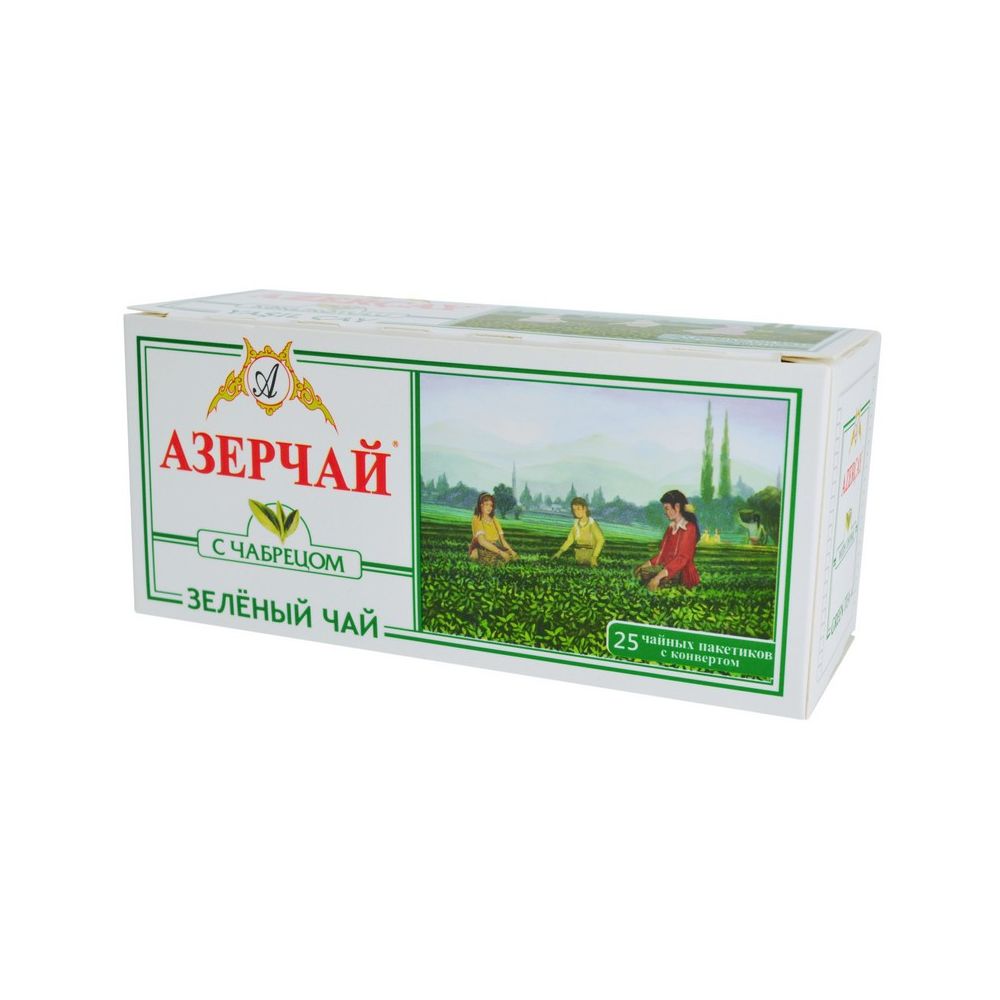 картинка Азерчай зеленый  25 пакетиков от магазина Roscafe
