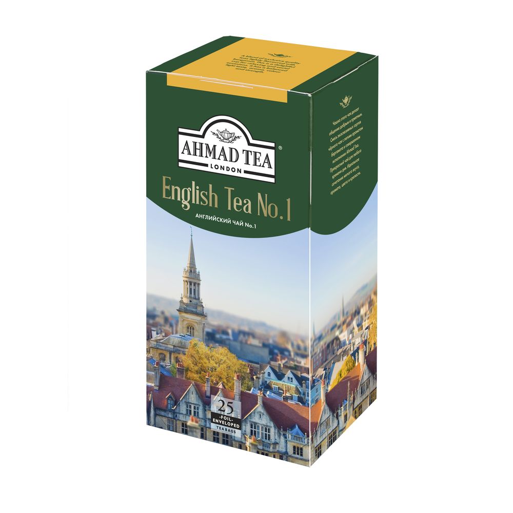 картинка Чай Ahmad English Tea №1 / Черный чай Ахмад Английский №1, 25 пакетиков от магазина Roscafe