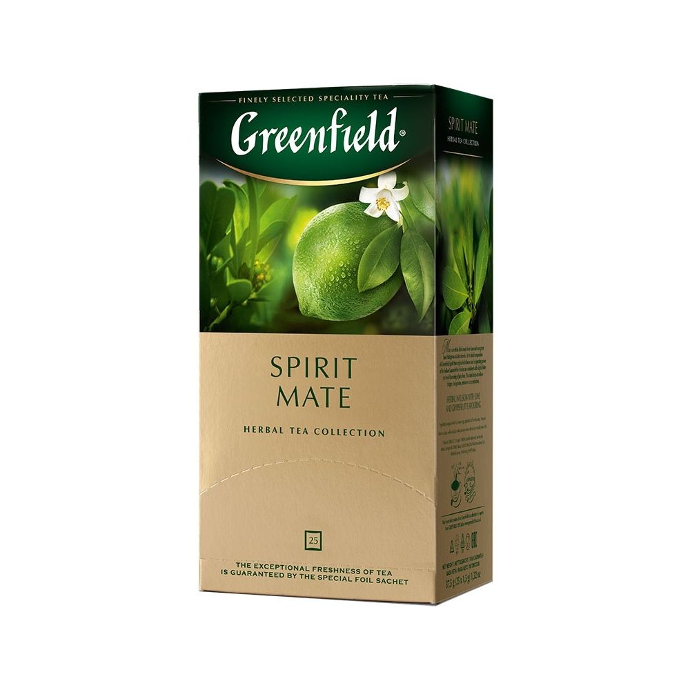 картинка Чай Greenfield Spirit Mate / Гринфильд Матэ, 25 пакетиков от магазина Roscafe