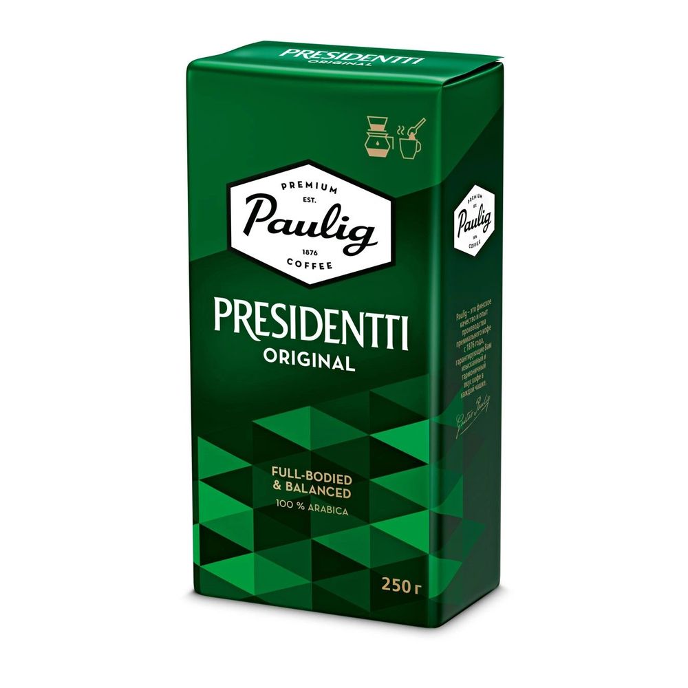 картинка Кофе Paulig Presidentti / Паулиг Президент 250 г молотый от магазина Roscafe