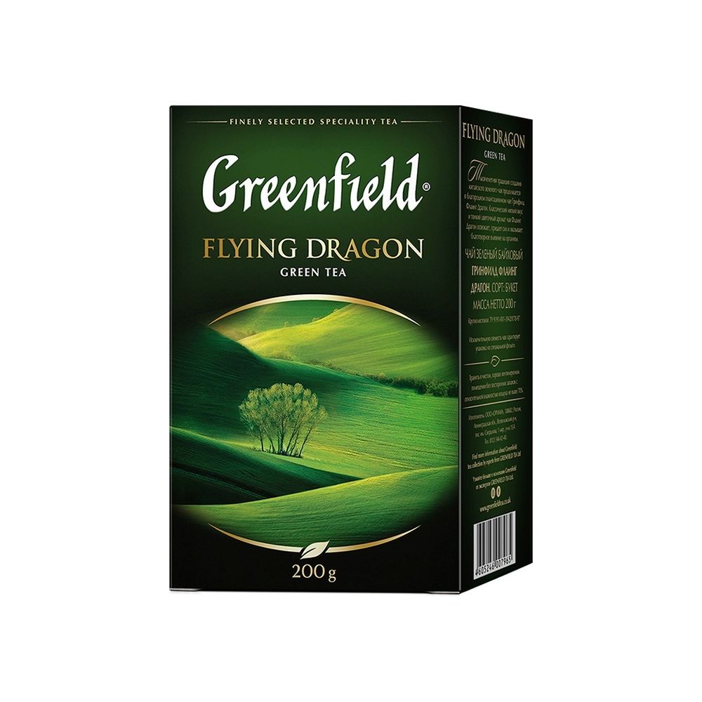 картинка Чай Greenfield Flying Dragon / Гринфилд Зеленый листовой, 200 г от магазина Roscafe