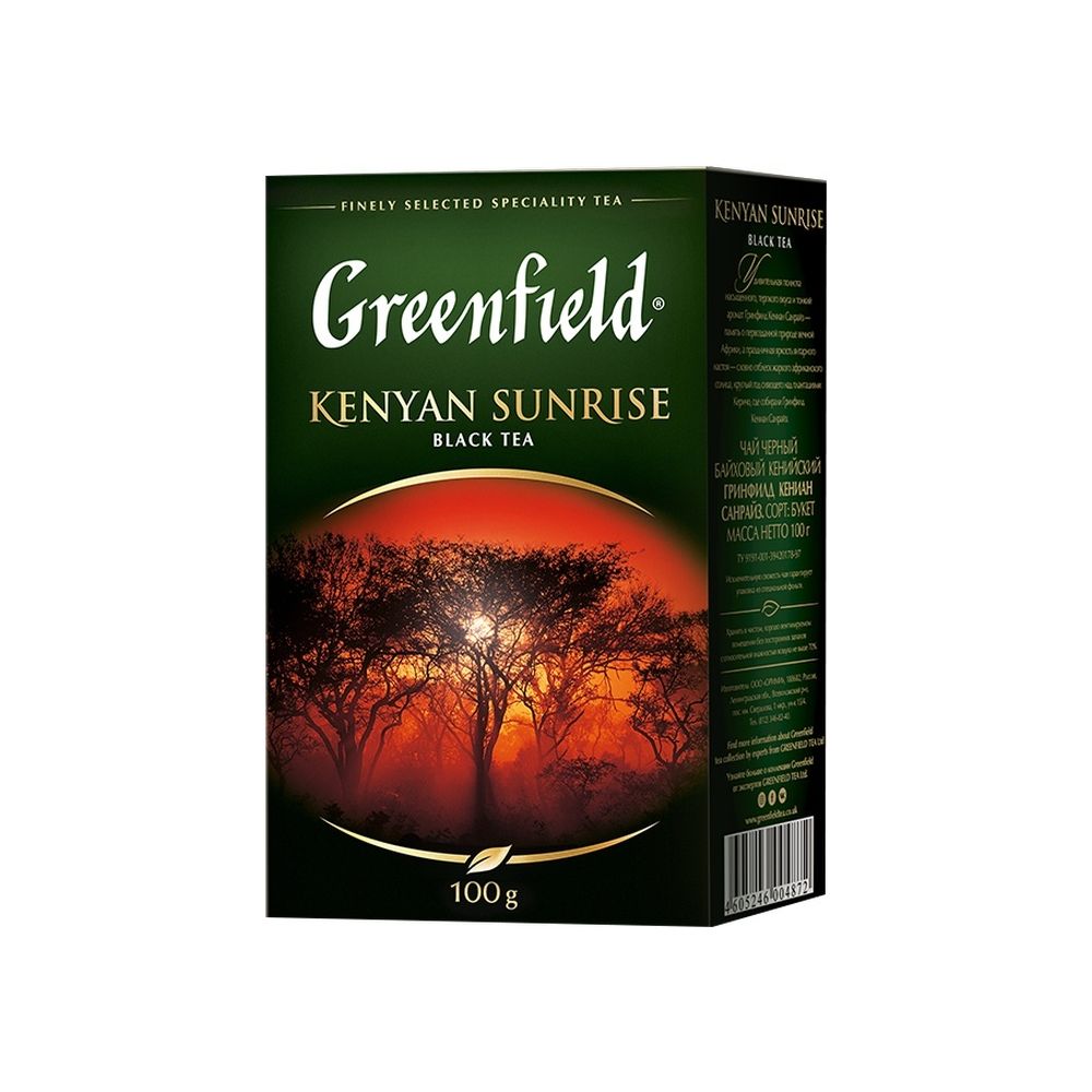 картинка Чай Greenfield  Kenyan Sunrise / Гринфилд Кения черный листовой 100 г от магазина Roscafe