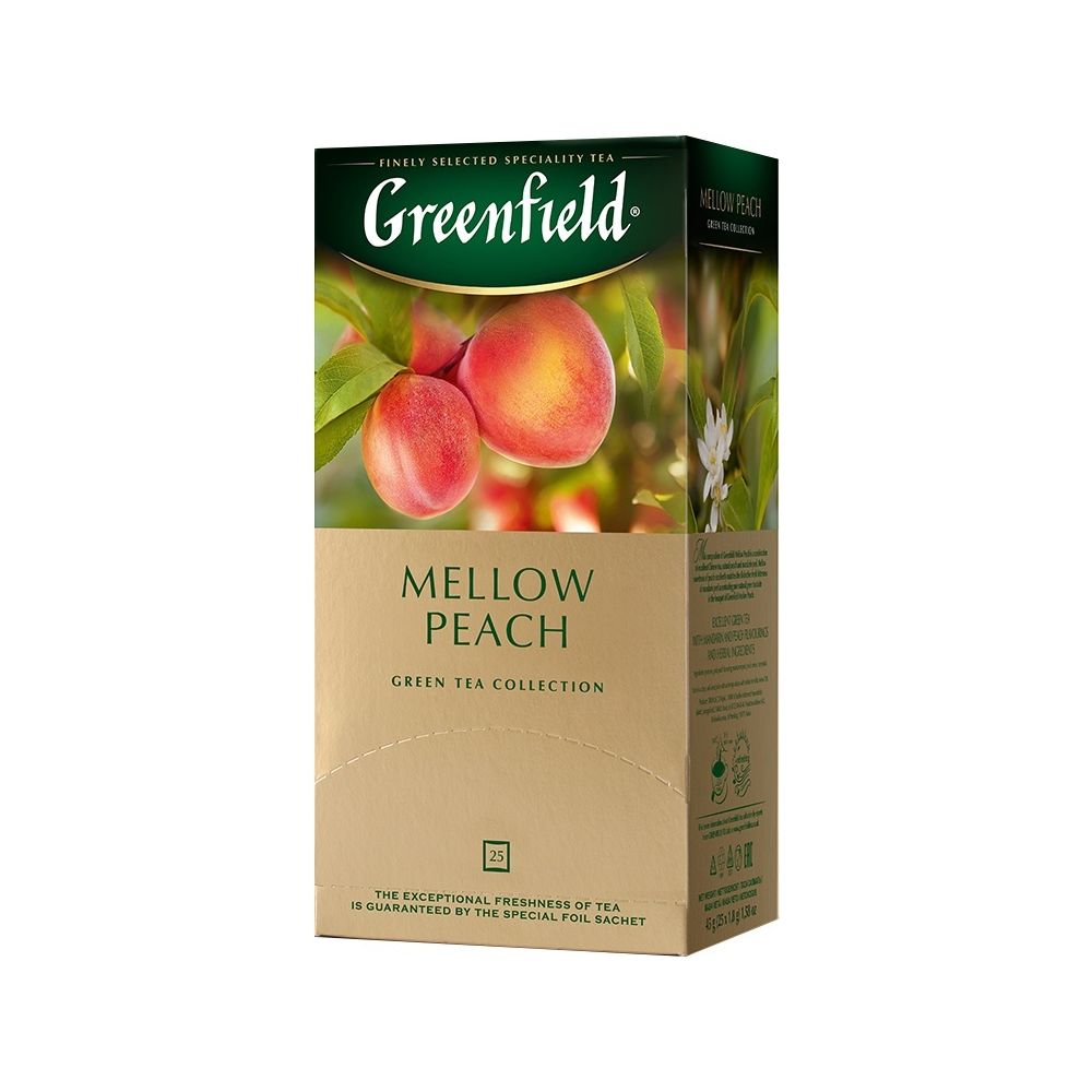 картинка Чай Greenfield Mellow Peach, 25 пакетиков от магазина Roscafe